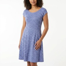 Talbots Blue A-Line Knee Length Lightweight Dress Women Size S