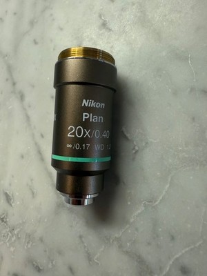 Nikon Plan 20x 0.40  /0.17 WD 1.3 Microscope Objective Lens Lightly Used