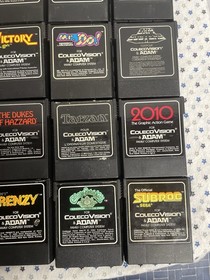 Coleco Vision & Adam Video Game Lot of 16 COLECOVISION Vintage TESTED WORKING