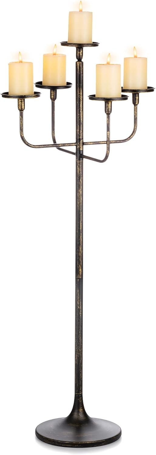 - 47 Inch Floor Candle Holders For Pillar Candles,
