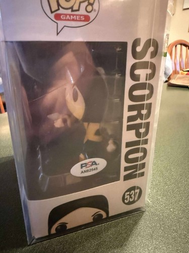 DANIEL PESINA SIGNED SCORPION FUNKO POP VINYL 537 MORTAL KOMBAT AUTOGRAPH PSA - Picture 2 of 3