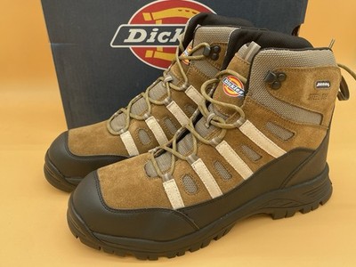 Size 13 Dickies Escape Men s Safety Working Shoes Boots Steel Toe Brown Marron