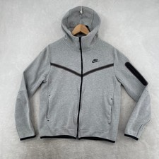 Nike Tech Fleece Hoodie Mens Medium Grey CU4489-063 Full Zip Jacket Streetwear