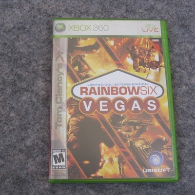 Tom Clancys Rainbow Six Vegas Limited Collectors Xbox 360, 2 Discs  CIB Complete