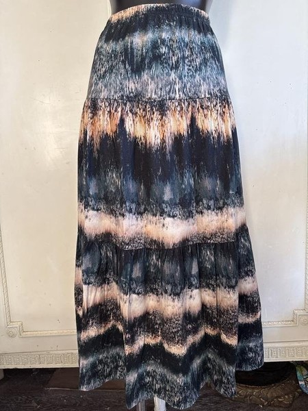 Women Peter Hahn Skirt Multicolor Cotton M