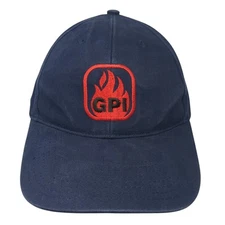 GPI Strapback Hat Blue One Size Adjustable Embroidered Logo Daystone