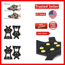 X-Large Ice Grips Cleats with 10 Stainless Steel Studs for Ultimate Traction