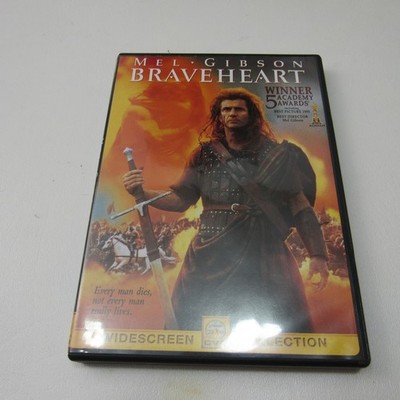 Braveheart DVD Mel Gibson Widescreen Edition Winner 5 Academy Awards