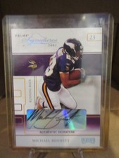 2002 Playoff Prime Signatures Autographs Michael Bennett Auto 126/250 Vikings