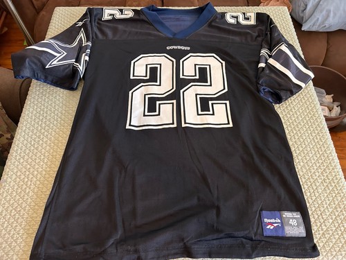 Emmitt Smith #22 NFL Dallas Cowboys Trikot blau schwarz wendbar Reebok Herren 48 - Bild 6 von 7