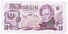 Austria 50 schilling 1970 (1972)-Circulated-Good Condition