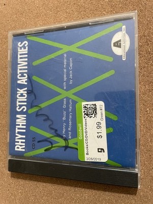 RHYTHM STICK ACTIVITIES CD RARE DRUM BREAKS HENRY BUZZ GLASS 70s HAP PALMER GAME