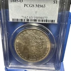 1885-O $1 Morgan Silver Dollar PCGS MS63