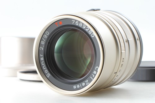 🎦👀✨Top MINT✨ Contax Carl Zeiss Sonnar T* 90mm f2.8 AF Lens For G1 G2 JAPAN - Picture 9 of 9