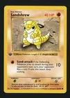 Sandshrew MP 62/102 - 1st Edition Base Set Shadowless - Pokemon 1999 (C)