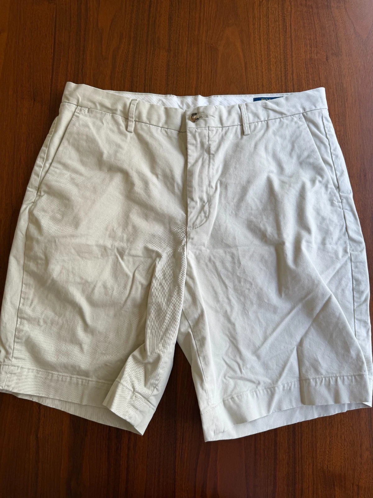 Polo Ralph Lauren Mens Size 35 Beige Cotton Chino Shorts