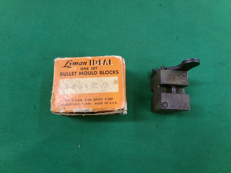 LYMAN IDEAL SINGLE CAVITY .360 DIA ROUND BALL BULLET MOULD #360