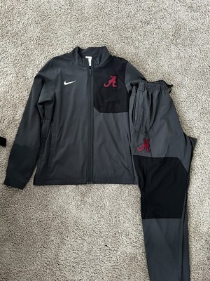 Nike Alabama Sweatsuit Jacket And Pants Team Issued 2025-2026 Gray Sz M