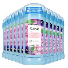 Suave Deodorant Invisible, Sweet Pea & Violet...