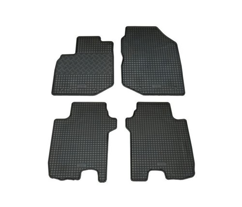 Tapis De Sol Caoutchouc MOTOS 3D Pour Honda Jazz II (2001-2008) – Noir, Antidérapant, Haute Protection