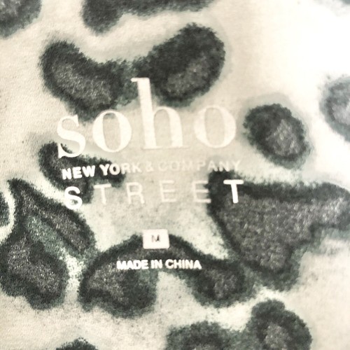 NY&CO Soho Animal Leopard Print Flyaway Jacket Size Medium - Picture 7 of 10