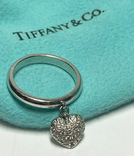 Heart Diamond Charm Ring Tag 