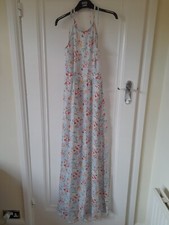 Shein Floral Backless Maxi Dress Size M Approx 12-14