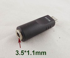1pcs 3.5x1.1mm Female To Micro USB 5 Pin Male DC Power Converter Charger Adapter