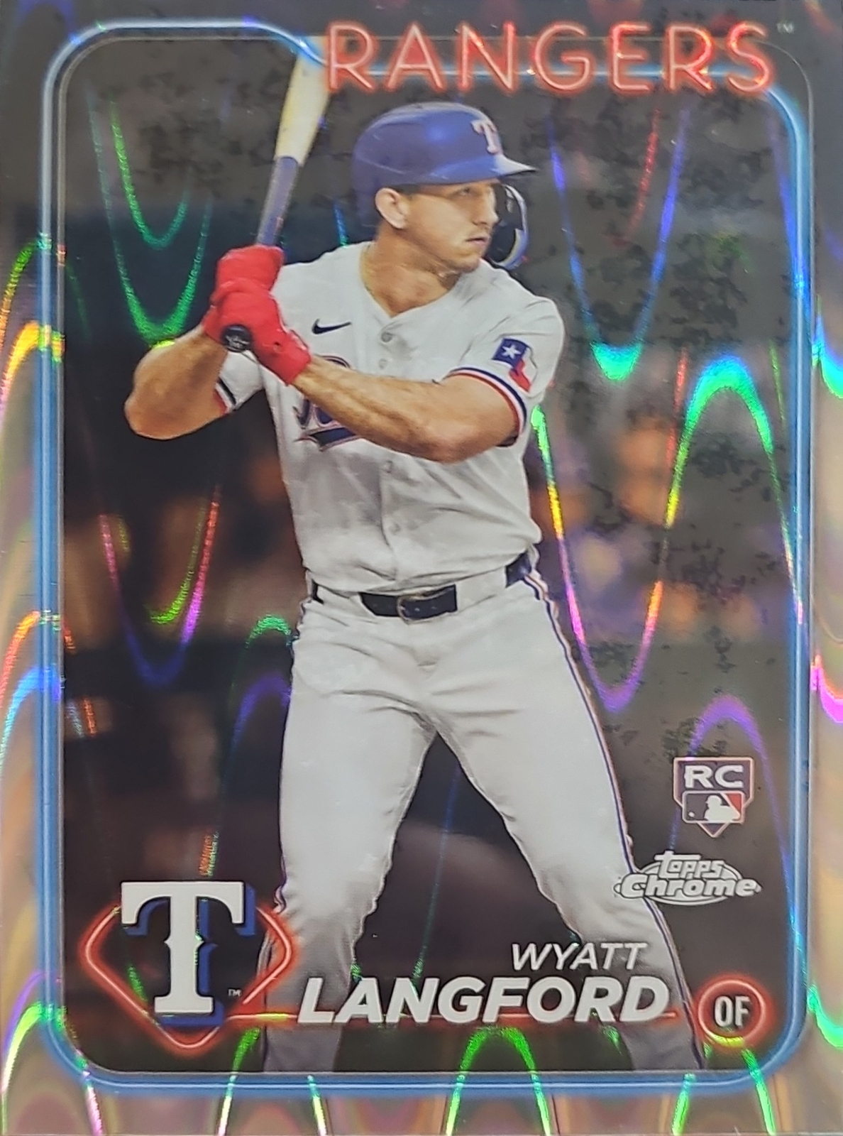 2024 Topps Chrome #122 Wyatt Langford RayWave Refractors