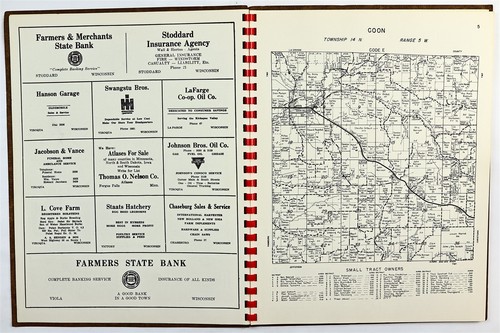Vernon County, Wisconsin 1956 Atlas Viroqua Hillsboro Westby WI History Book - Picture 3 of 13