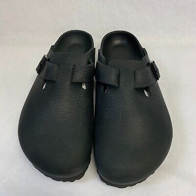 Birkenstock New w/o Box Boston Black Leather Exquisite Birkenstock New w/o Box Boston Black Leather Exquisite