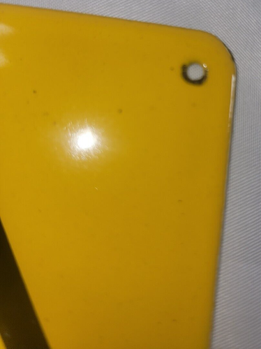 Vintage Todesgefahr Emailschild 5 x 3 3/4 - Bild 3 von 3