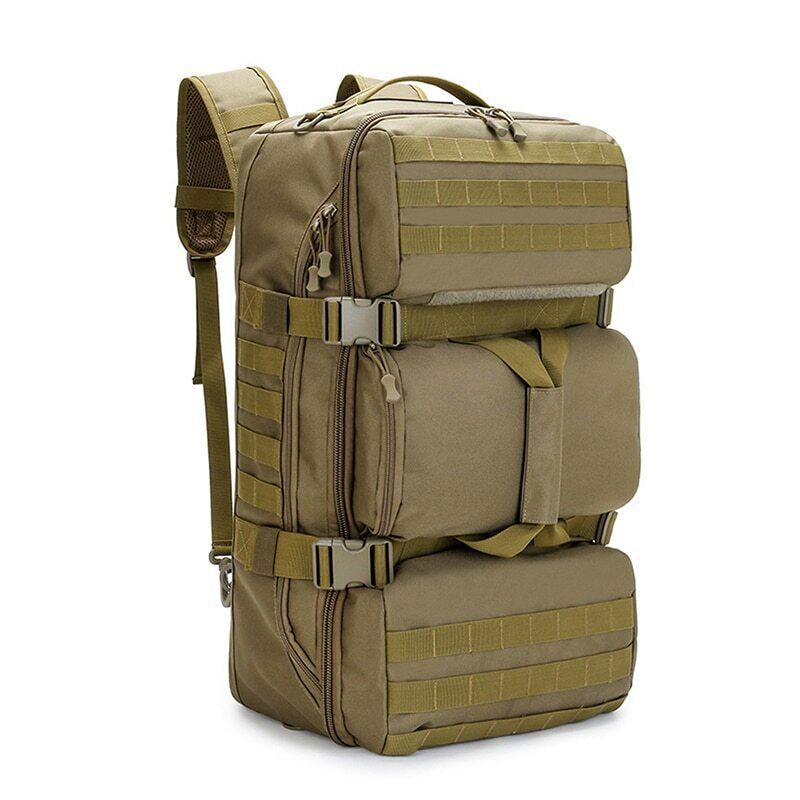 Tactical Military Hiking Backpack Nylon Camping Rucksack with Shoulder Straps  -image