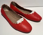 CHLOE Red Butter Soft Leather Flats Loafers Slipper Moccasin Shoes Bag Sz 40/10 — photo 2