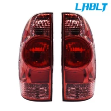 LABLT Left&Right Side Pair  Brake Tail Lights Red For 2005-2015 Toyota Tacoma