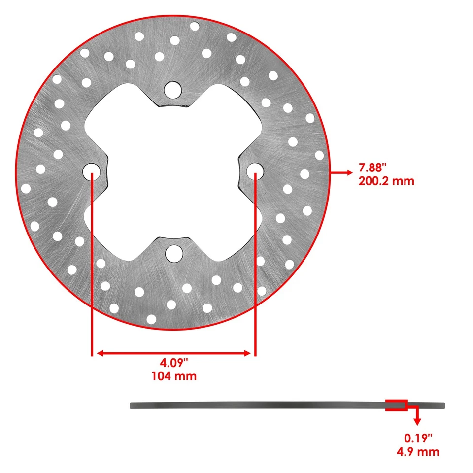 2 rotores de disco de freno delanteros para Kawasaki Brute Force 650 KVF650D KVF650E 4X4 06-13 Foto 2 de 4