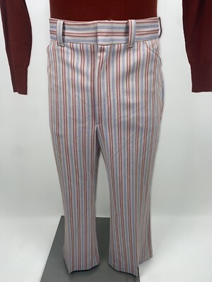 Vintage 60s 70s Mens Pants Disco Hippie Leisure Flare Leg Vintage 60s 70s Mens Pants Disco Hippie Leisure Flare Leg