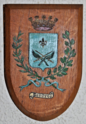 Kleine Sondrio Placca Plakette Schild Wappen Wappen Italien