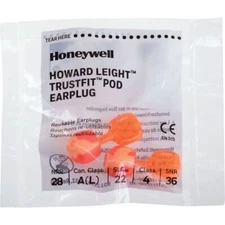 Howard Leight TRUSTFITPOD-1 Reusable Uncorded Push-in Foam Earplugs (NRR 28)