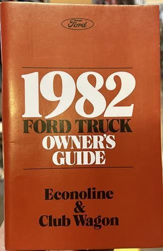 Ford Econoline 1982 furgoneta guía del propietario Book Club Wagon manual de instrucciones del usuario fabricante de equipos originales Foto 2 de 4
