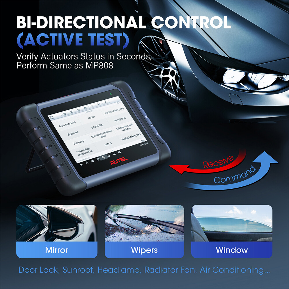Autel MaxiCOM MK808S Bidirectional Car Scanner OBD2 Diagnostic Tool as MK808BT - Picture 3 of 12