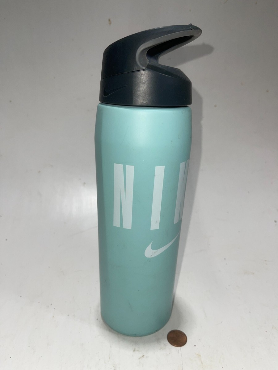 Nike 24 OZ SS Hypercharge Twist Off Metal Water Bottle Light Blue