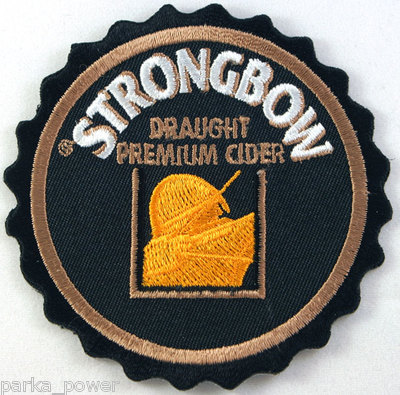Strongbow Draught Premium Cider Embroidered Iron On Patch 3''