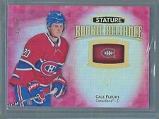 2019-20 UD Rookie Reliance Red Parallel RR-44 Cale Fleury 32/45 -Canadiens SP RC