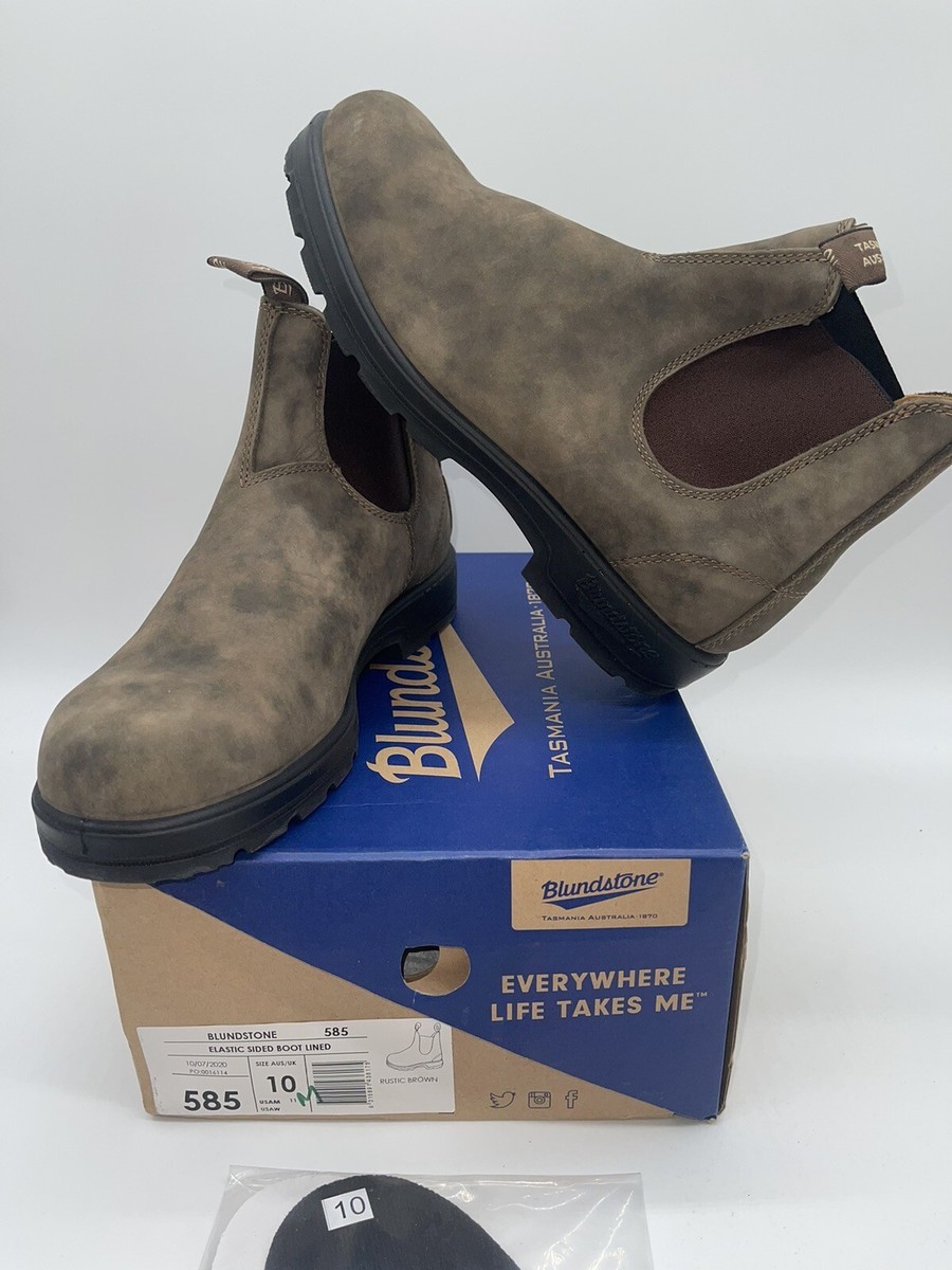 Blundstone Style 585 Rustic Brown Leather Boots USA 11 / UK