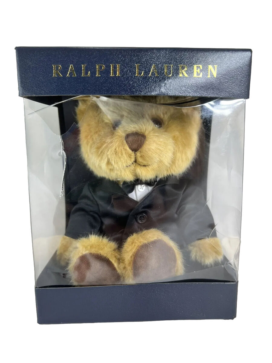 Ralph Lauren Polo Bear Plush Stuffed Animal Tuxedo Teddy 2022 New in Box