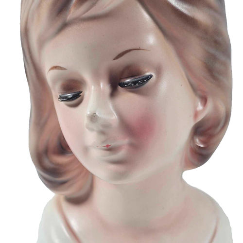 Vintage Lady Head Vase - 14.5cm Tall - Japan - #5065 - Foto 2 di 9