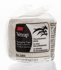 3M Vetrap Bandaging Tape, 2" x 5 yd, white