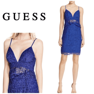 Guess blue lace dress. | eBay Guess blue lace dress. | eBay