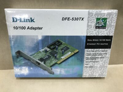 D-Link DFE-530TX 10/100 MBPS Ethernet PCI Adapter - Brand New - SEALED 